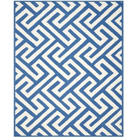 Safavieh Four Seasons Hand Hooked Rectangle Rug- Ivory - Blue- 3 ft. 6 in. x 5 ft. 6 in. FRS241K-4